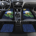 Kakapo New Zealand Personalised Car Mats Kowhai Flower Silver Fern Maori Pattern