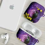 New Zealand Tui Bird Matariki AirPods Case Kowhai Flower Silver Fern Galaxy Maori Pattern