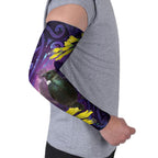 New Zealand Tui Bird Matariki Arm Sleeves Kowhai Flower Silver Fern Galaxy Maori Pattern