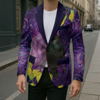 New Zealand Tui Bird Matariki Blazer Kowhai Flower Silver Fern Galaxy Maori Pattern