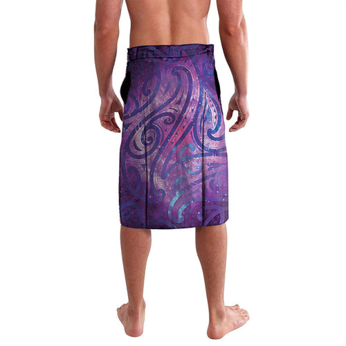 New Zealand Tui Bird Matariki Lavalava Kowhai Flower Silver Fern Galaxy Maori Pattern
