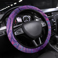 New Zealand Tui Bird Matariki Steering Wheel Cover Kowhai Flower Silver Fern Galaxy Maori Pattern