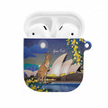 Kangaroo Australia Personalised AirPods Case Aussie Pride Golden Wattle Sydney Opera House