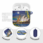 Kangaroo Australia Personalised AirPods Case Aussie Pride Golden Wattle Sydney Opera House
