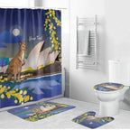 Kangaroo Australia Personalised Bathroom Set Aussie Pride Golden Wattle Sydney Opera House