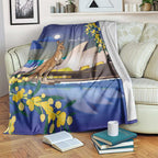 Kangaroo Australia Personalised Blanket Aussie Pride Golden Wattle Sydney Opera House