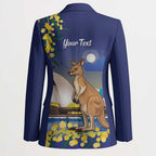 Kangaroo Australia Personalised Blazer Aussie Pride Golden Wattle Sydney Opera House