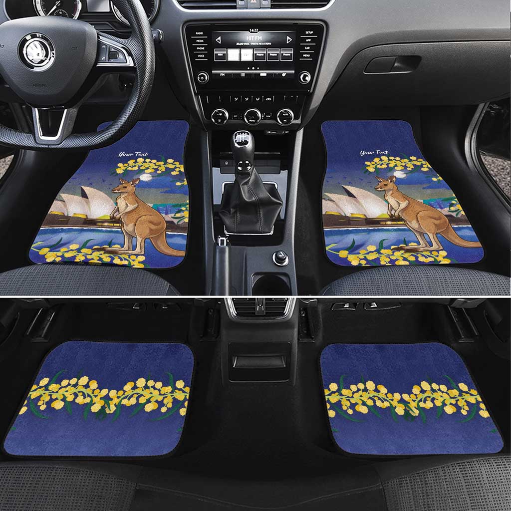 Kangaroo Australia Personalised Car Mats Aussie Pride Golden Wattle Sydney Opera House