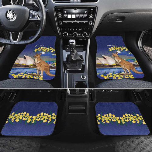 Kangaroo Australia Personalised Car Mats Aussie Pride Golden Wattle Sydney Opera House