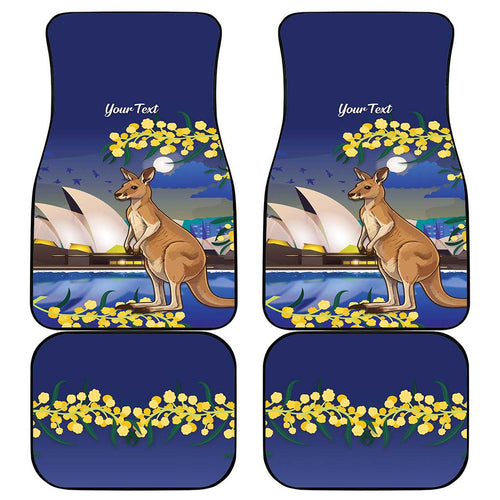 Kangaroo Australia Personalised Car Mats Aussie Pride Golden Wattle Sydney Opera House