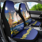 Kangaroo Australia Personalised Car Seat Cover Aussie Pride Golden Wattle Sydney Opera House