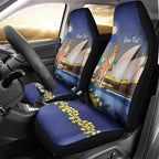 Kangaroo Australia Personalised Car Seat Cover Aussie Pride Golden Wattle Sydney Opera House