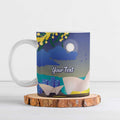 Kangaroo Australia Personalised Ceramic Mug Aussie Pride Golden Wattle Sydney Opera House
