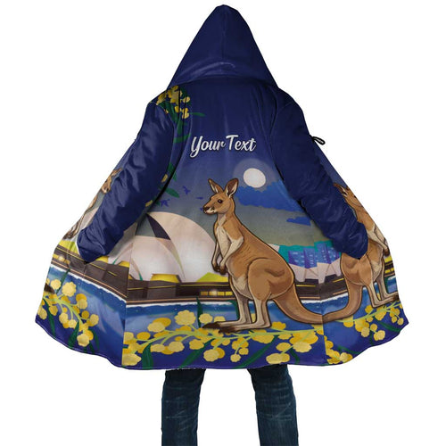 Kangaroo Australia Personalised Cloak Aussie Pride Golden Wattle Sydney Opera House