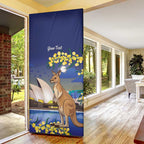Kangaroo Australia Personalised Door Cover Aussie Pride Golden Wattle Sydney Opera House