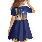 Kangaroo Australia Personalised Family Matching Off Shoulder Maxi Dress and Hawaiian Shirt Aussie Pride Golden Wattle Sydney Opera House