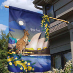 Kangaroo Australia Personalised Garden Flag Aussie Pride Golden Wattle Sydney Opera House