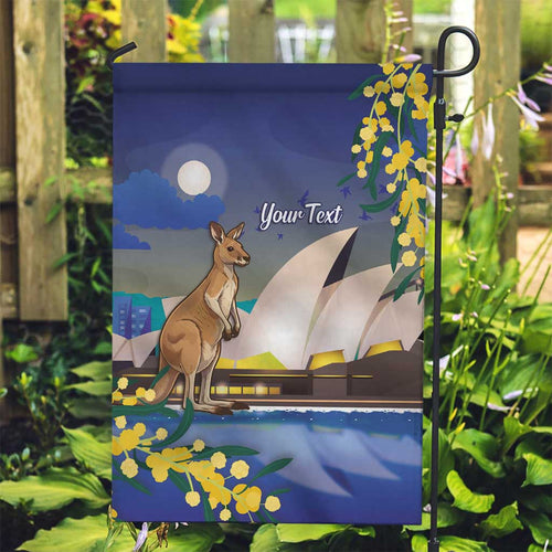 Kangaroo Australia Personalised Garden Flag Aussie Pride Golden Wattle Sydney Opera House
