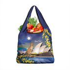 Kangaroo Australia Personalised Grocery Bag Aussie Pride Golden Wattle Sydney Opera House