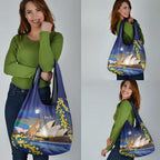 Kangaroo Australia Personalised Grocery Bag Aussie Pride Golden Wattle Sydney Opera House