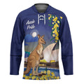 Kangaroo Australia Personalised Hockey Jersey Aussie Pride Golden Wattle Sydney Opera House