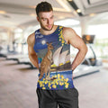 Kangaroo Australia Personalised Men Tank Top Aussie Pride Golden Wattle Sydney Opera House
