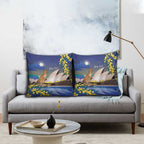 Kangaroo Australia Personalised Pillow Cover Aussie Pride Golden Wattle Sydney Opera House