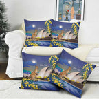 Kangaroo Australia Personalised Pillow Cover Aussie Pride Golden Wattle Sydney Opera House