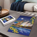 Kangaroo Australia Personalised Puzzle Aussie Pride Golden Wattle Sydney Opera House