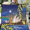 Kangaroo Australia Personalised Quilt Aussie Pride Golden Wattle Sydney Opera House