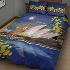 Kangaroo Australia Personalised Quilt Bed Set Aussie Pride Golden Wattle Sydney Opera House