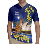 Kangaroo Australia Personalised Rugby Jersey Aussie Pride Golden Wattle Sydney Opera House