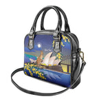 Kangaroo Australia Personalised Shoulder Handbag Aussie Pride Golden Wattle Sydney Opera House
