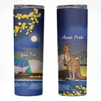Kangaroo Australia Personalised Skinny Tumbler Aussie Pride Golden Wattle Sydney Opera House