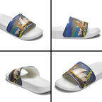 Kangaroo Australia Personalised Slide Sandals Aussie Pride Golden Wattle Sydney Opera House