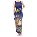 Kangaroo Australia Personalised Tank Maxi Dress Aussie Pride Golden Wattle Sydney Opera House