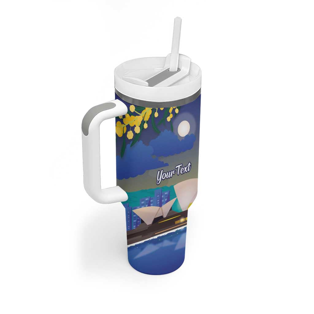 Kangaroo Australia Personalised Tumbler With Handle Aussie Pride Golden Wattle Sydney Opera House