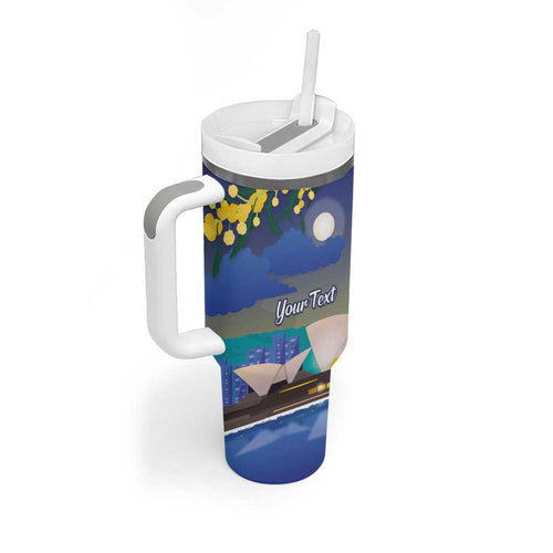 Kangaroo Australia Personalised Tumbler With Handle Aussie Pride Golden Wattle Sydney Opera House