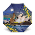 Kangaroo Australia Personalised Umbrella Aussie Pride Golden Wattle Sydney Opera House