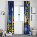 Kangaroo Australia Personalised Window Curtain Aussie Pride Golden Wattle Sydney Opera House