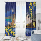 Kangaroo Australia Personalised Window Curtain Aussie Pride Golden Wattle Sydney Opera House