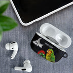 New Zealand Kakapo Matariki Personalised AirPods Case Pohutukawa Flower Galaxy Maori Pattern