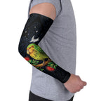 New Zealand Kakapo Matariki Personalised Arm Sleeves Pohutukawa Flower Galaxy Maori Pattern