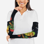 New Zealand Kakapo Matariki Personalised Arm Sleeves Pohutukawa Flower Galaxy Maori Pattern