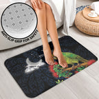 New Zealand Kakapo Matariki Personalised Bathroom Set Pohutukawa Flower Galaxy Maori Pattern