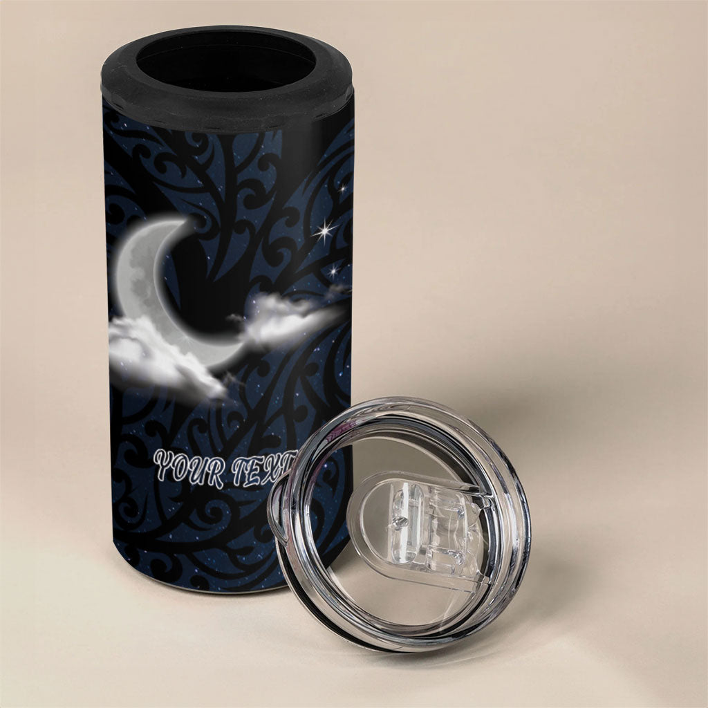 New Zealand Kakapo Matariki Personalised 4 in 1 Can Cooler Tumbler Pohutukawa Flower Galaxy Maori Pattern