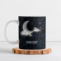New Zealand Kakapo Matariki Personalised Ceramic Mug Pohutukawa Flower Galaxy Maori Pattern