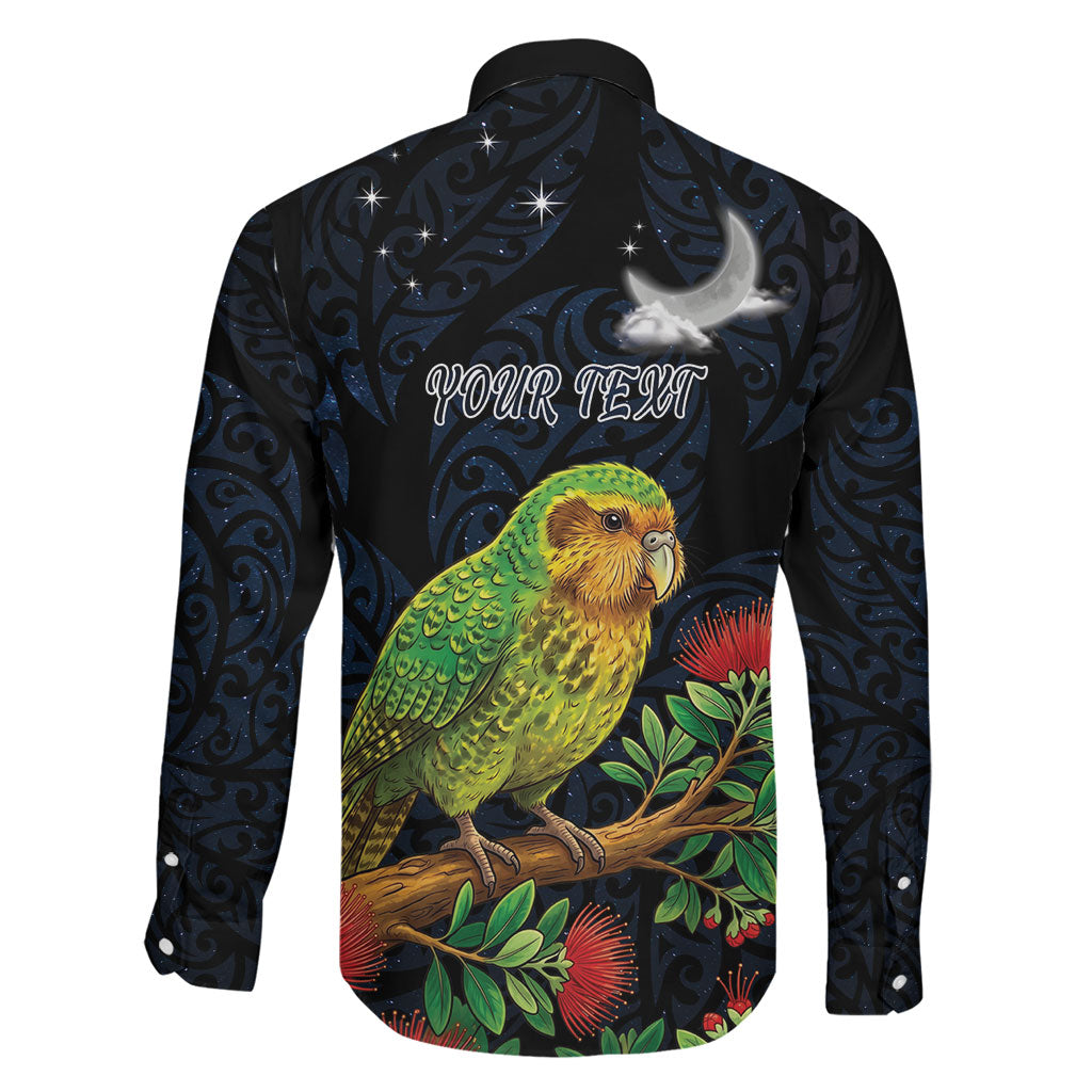 New Zealand Kakapo Matariki Personalised Family Matching Off Shoulder Maxi Dress and Hawaiian Shirt Pohutukawa Flower Galaxy Maori Pattern