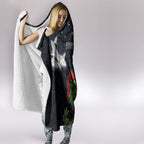 New Zealand Kakapo Matariki Personalised Hooded Blanket Pohutukawa Flower Galaxy Maori Pattern