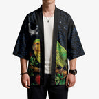 New Zealand Kakapo Matariki Personalised Kimono Pohutukawa Flower Galaxy Maori Pattern